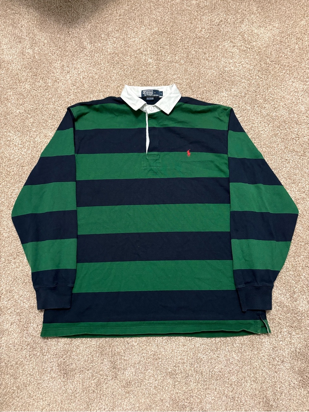 Vintage Polo Ralph Lauren Long Sleeve Rugby Polo Shirt